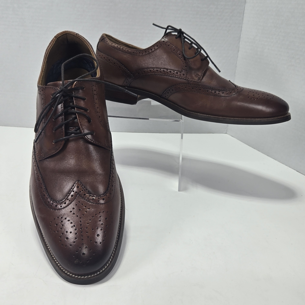 Florsheim Rucci Cognac Brown Wingtip Oxford Men's Dress Shoes Size 11 M